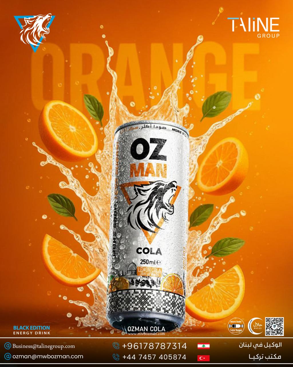 OZMAN Energy Drink Black Edition